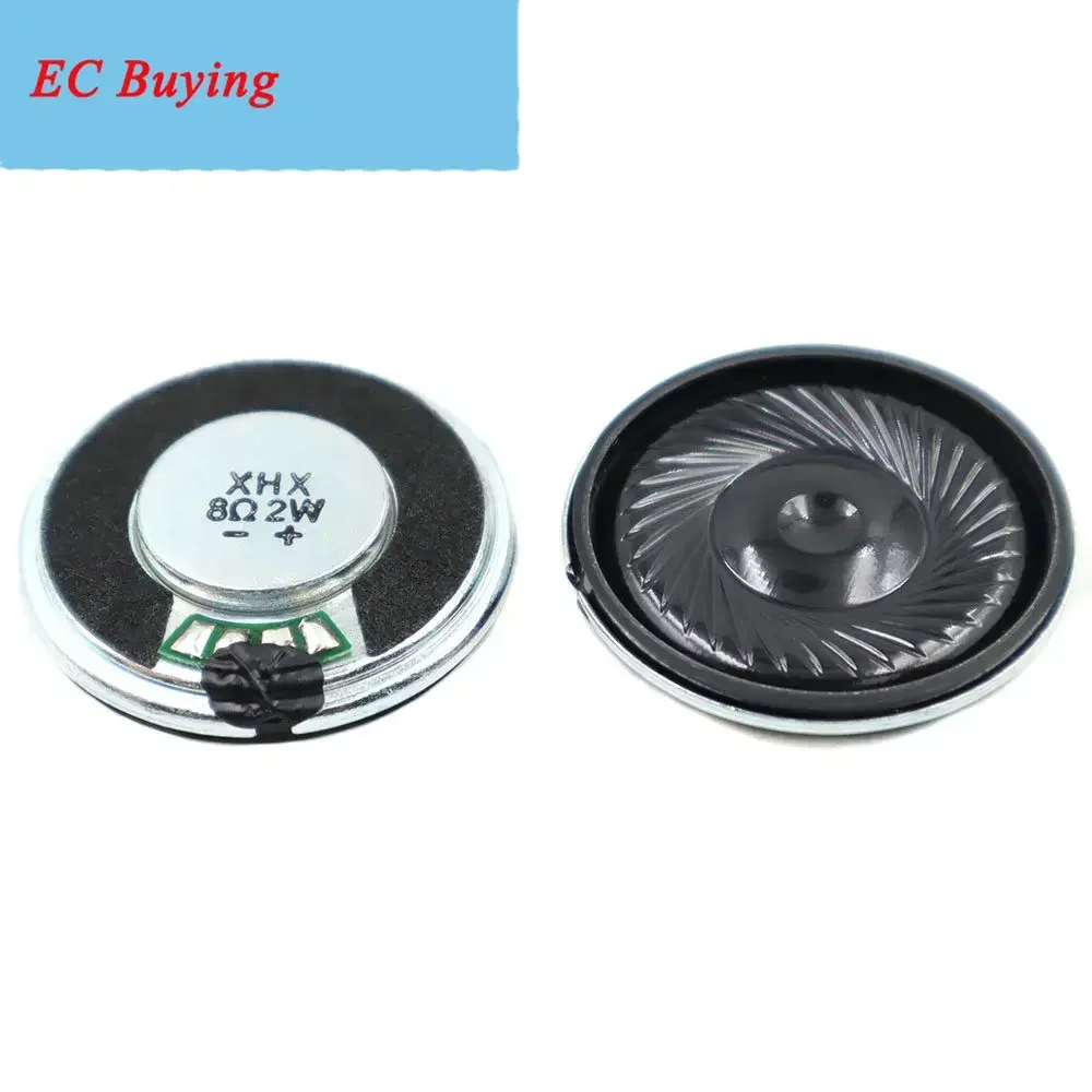 2Pcs/Lot 32MM 8Ohm 2W Iron Case Internal Magnet Speaker Ultra-thin 32*5.5MM Diameter 32 MM 8 Ohm 2 Watt Loud Speaker Loudspeaker