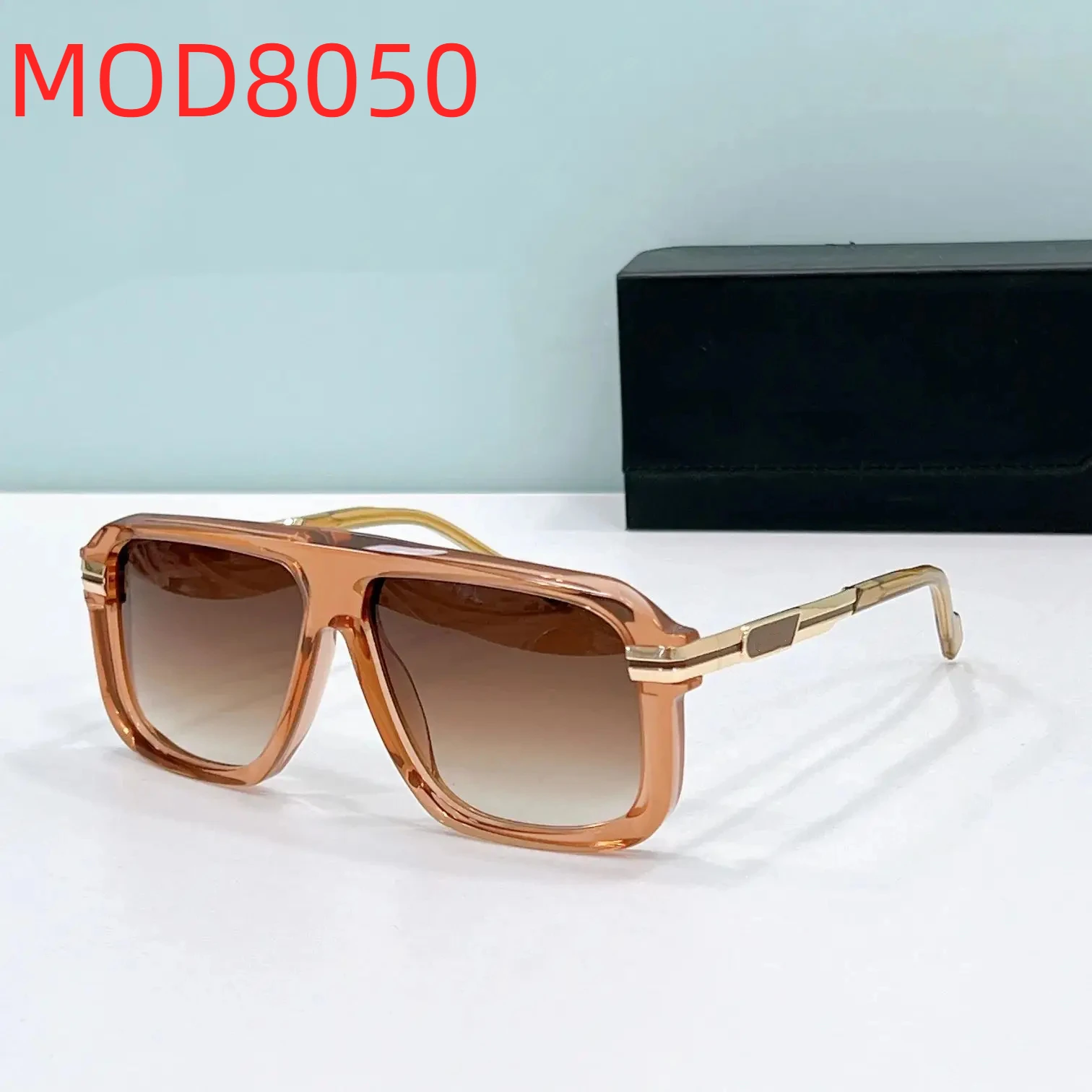 

Оригинальные CCAZAL MOD8050, роскошные классические повседневные мужские солнцезащитные очки в стиле ретро UV400, квадратные женские очки премиум-класса из сплава + ацетатная оправа