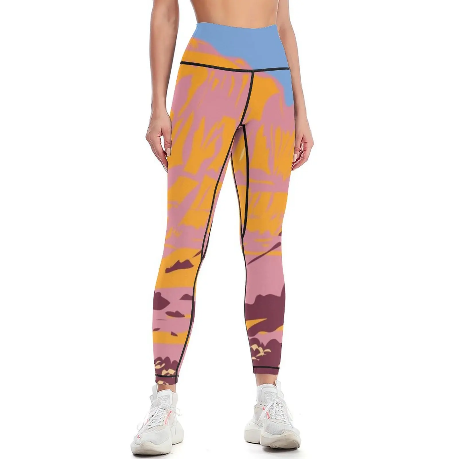 

Caprock Canyons State Park and Trailway Texas Vintage Leggings workout clothes for sporty woman gym Womens Leggings