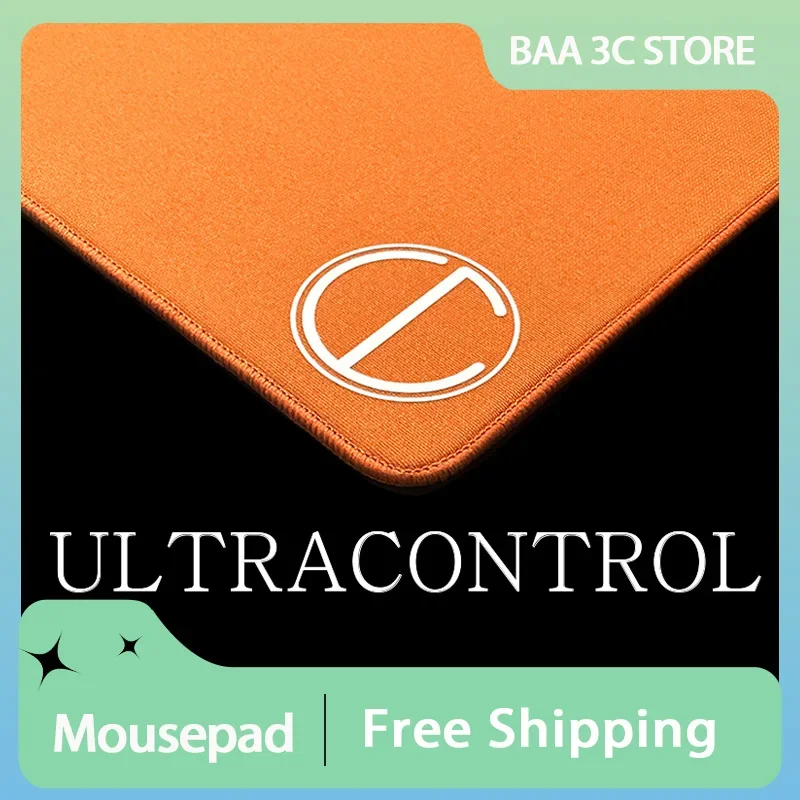 ultraglide meow ucv2 esports gaming mousepad de superficie fina laptop computacao uc ultracontrol laranja tamanho grande acessorios para pc presente 01