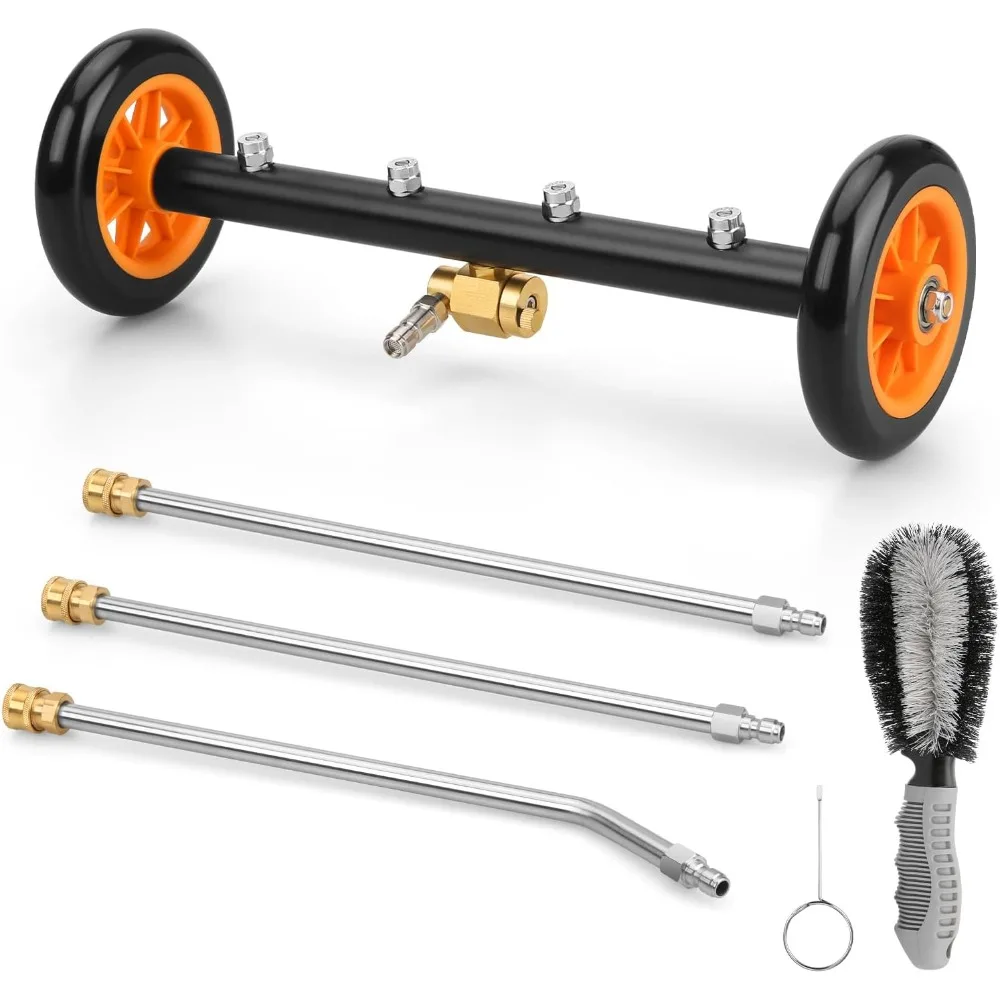 

Водяная метла для мойки высокого давления 2-в-1, 16 футов, 4000 фунтов на квадратный дюйм, насадка для мойки высокого давления автомобиля с удлинительной насадкой из 3 предметов