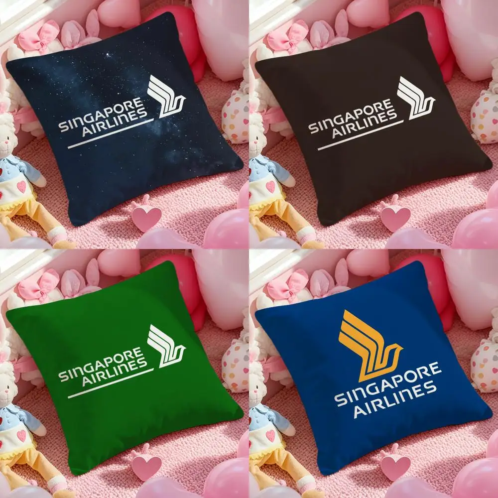 Singapore Airlines Cushion Cover Pattern Printed Pillowcase For Living Room Sofa Cushion Cover & Bedroom Decor