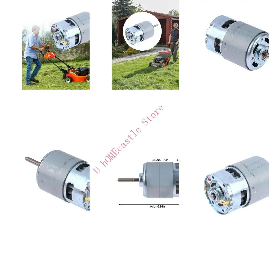 63HF 755 Thread Electric Motor 21V Grass Cutter Motor with Long Shaft Easy to Use