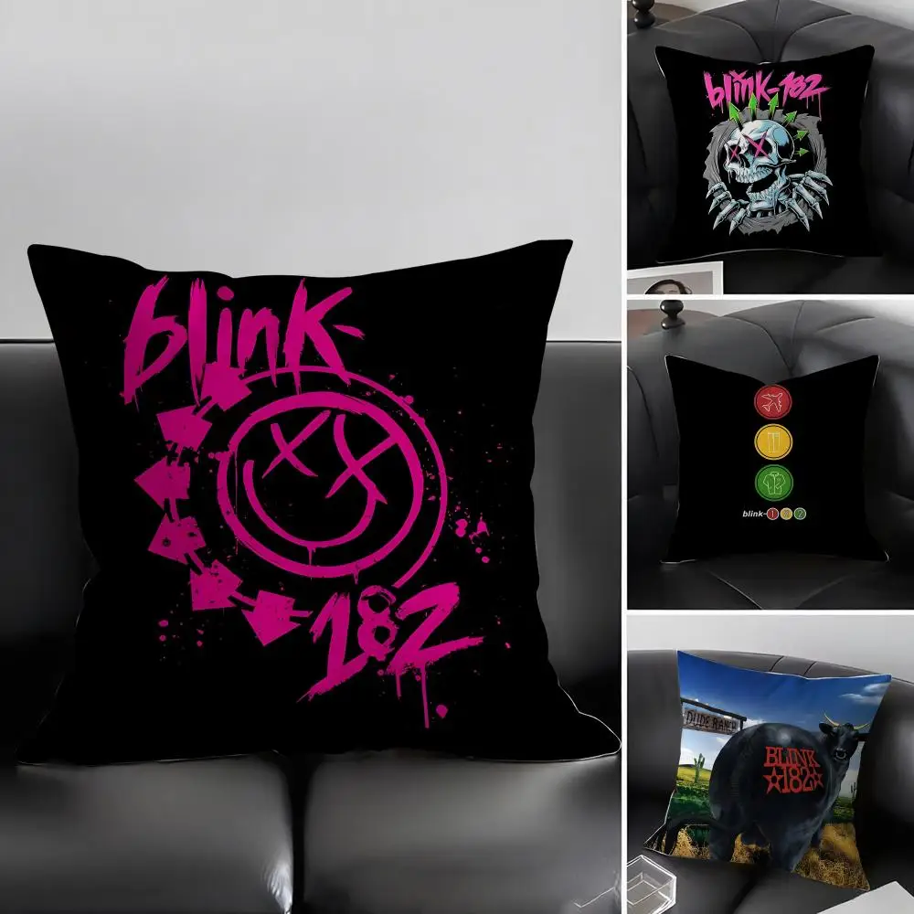 B-Blink 182 Band-Kissenbezug, Kissenhülle, ultraweicher, hautfreundlicher Stoff, wolkenähnlicher Komfort und verdeckter Reißverschluss