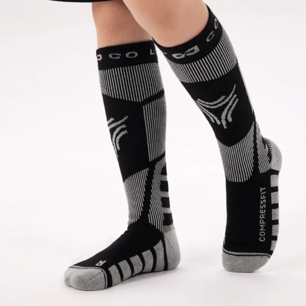 

1 пара термошерстяных лыжных носков, зимние детские спортивные носки для сноуборда, велоспорта, катания на лыжах, более толстые теплые носки для детей