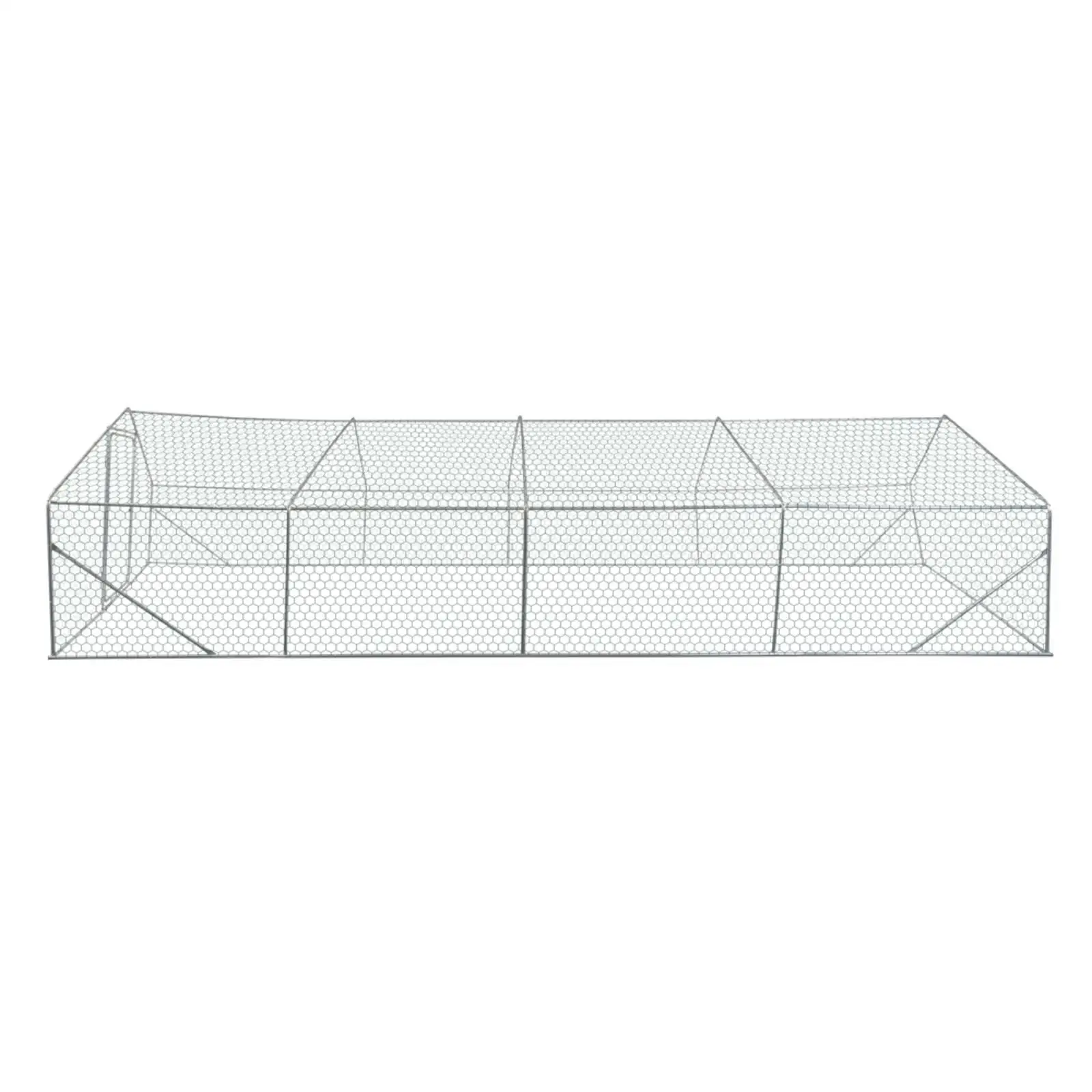 

Outdoor Chicken Coop Metal Large Space Chicken Cage Animal Enclosure for Backyard Poultry and Ducks