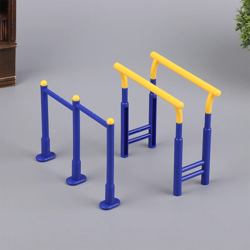 1Set Puppenhaus Outdoor Fitness Ausrüstung Modell Mini Simulation Sportscene Ornament Puppe Haus Park Micro Szene Decor Zubehör