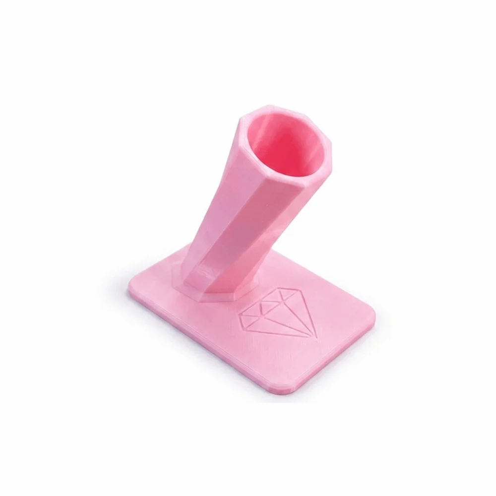 3D Printed PLA Diamond Painting Pen Holder Stable Square Base Diamond Pattern Rhinestone Art Pen Stand Angled Pen Slot