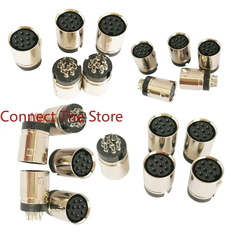 3 個供給 MINI DIN 8P 射出成形メスアセンブリ 8 ピースロックセルフロックコネクタシート