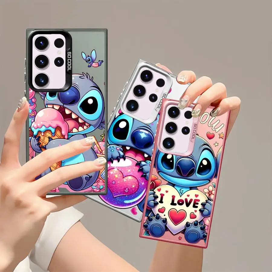 

Disney Cute Stitch Soft Shell Case for Samsung Galaxy S24Ultra S23 Note 20 Ultra S25 S20 S20 FE S24 FE S21 S22 Ultra S25Plus