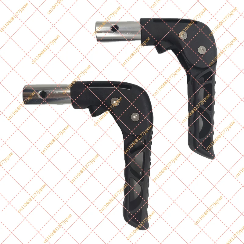 Folding Plastic Handle with Button Structure for Sports Wheelchair