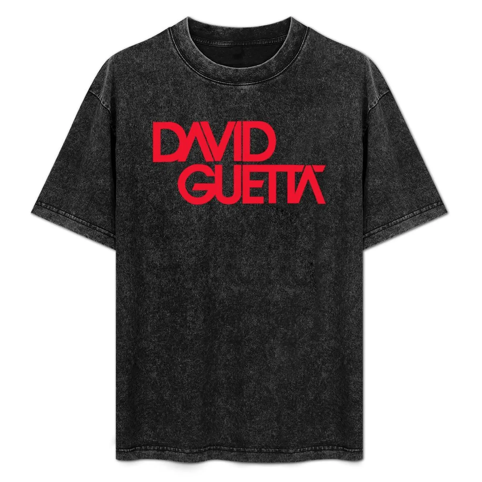 David Guetta crimson logo T-Shirt plus size tops sweat quick drying fitted t shirts for men