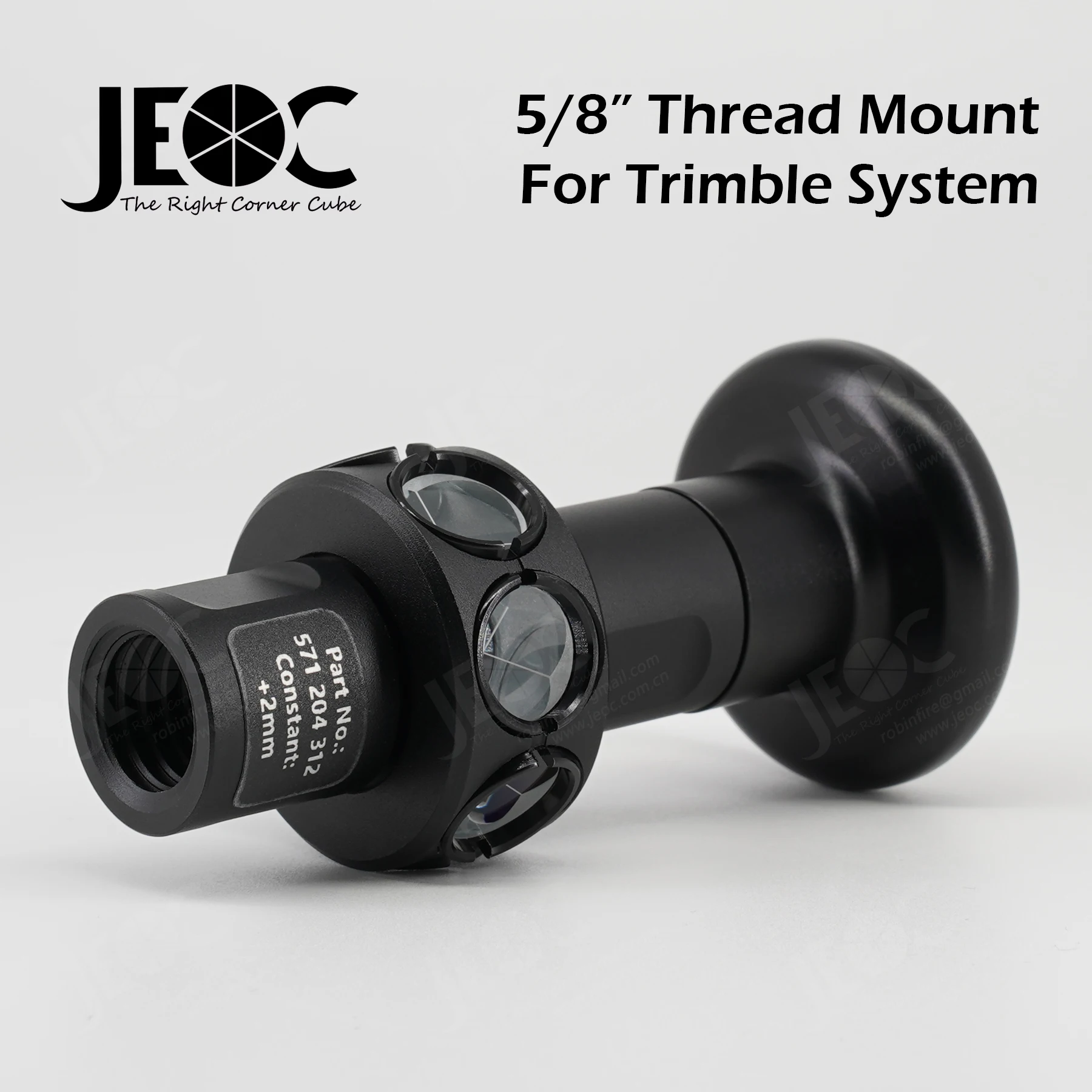 JEOC 571204312, Mini 360 Degree Reflective Prism, Half inch Reflector for Trimble Total-station Accessories Topography Survey