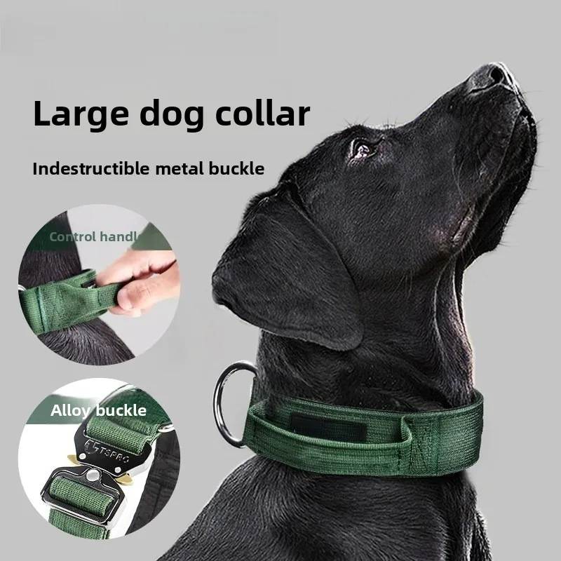 Dog collar, leash, Labrador herd large dog collar, explosion-proof collar Default shipping with L code