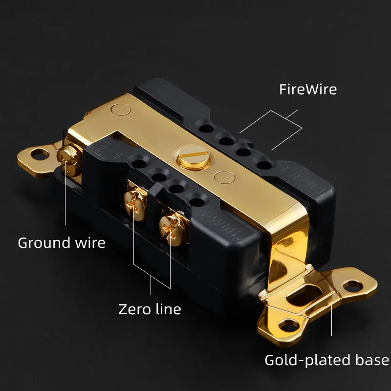 FURUTECH single crystal copper American standard power socket core 20A wall plug HIFI audio special 86 tail seat