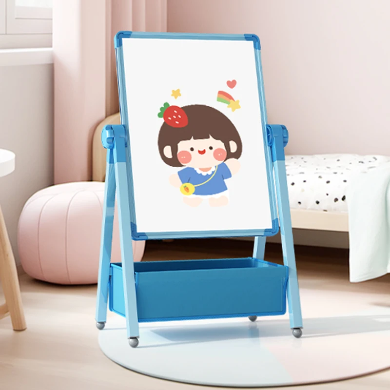 Children's drawing board, magnetic double-sided teaching board for babies, home small blackboard, stand type coloring, doodling