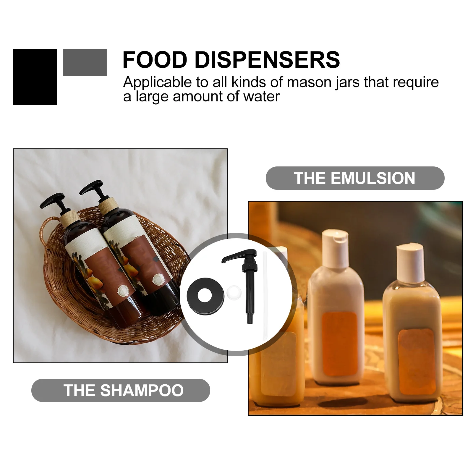 

Premium Honey Pot Head Household Coffee For Shampoo Bottles Universal Bottle Dispenser Quantitative Dispensing Kitchen