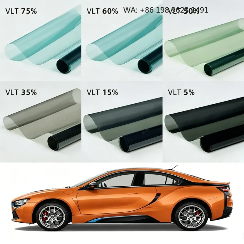 Nano Ceramic Automotive Film High Heat Rejection 99% UV Block HD Privacy Solar Film Wholesale Factory Outlet