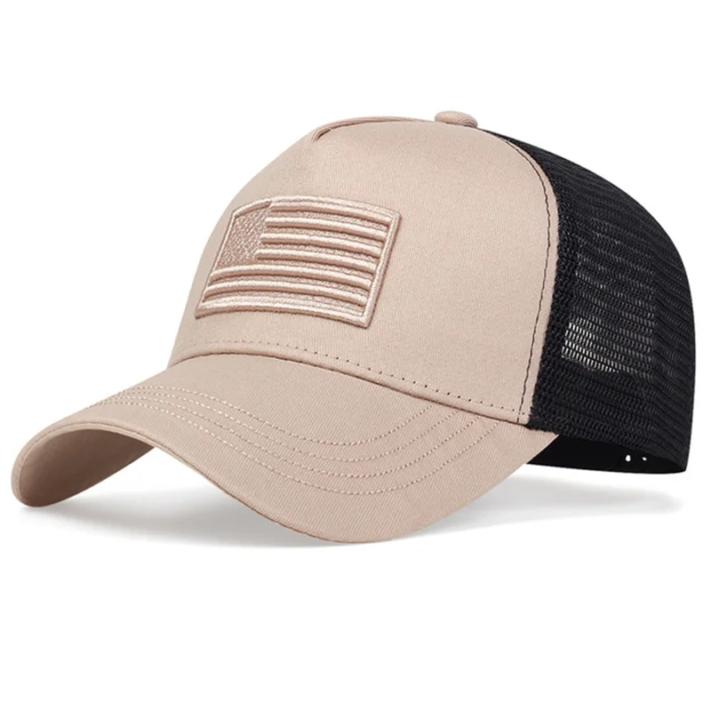 USA-Flagge Mesh-Baseballkappe Atmungsaktive Sommermütze für Männer und Frauen Taktische Hüte Unisex Hip-Hop-Kappen Outdoor-Sport Trucker-Hüte – Detail 12