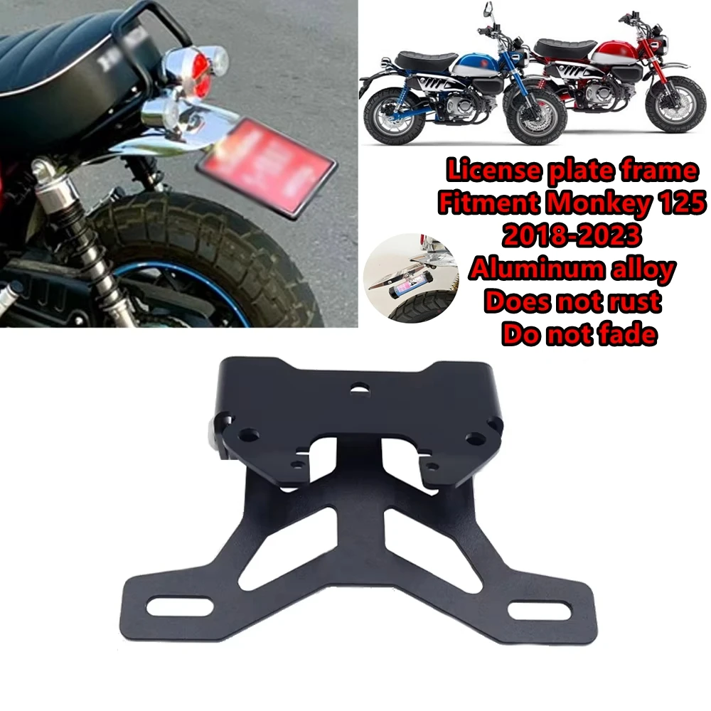 New For Honda Monkey 125 2018 2019 2020 2021 2022 Motorcycle Accessories  License Plate Holder Bracket Rearmonkey125