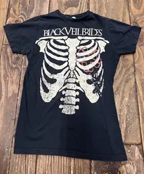 Black Veil Brides Ribcage Chest Cavity- Black Shirt - S