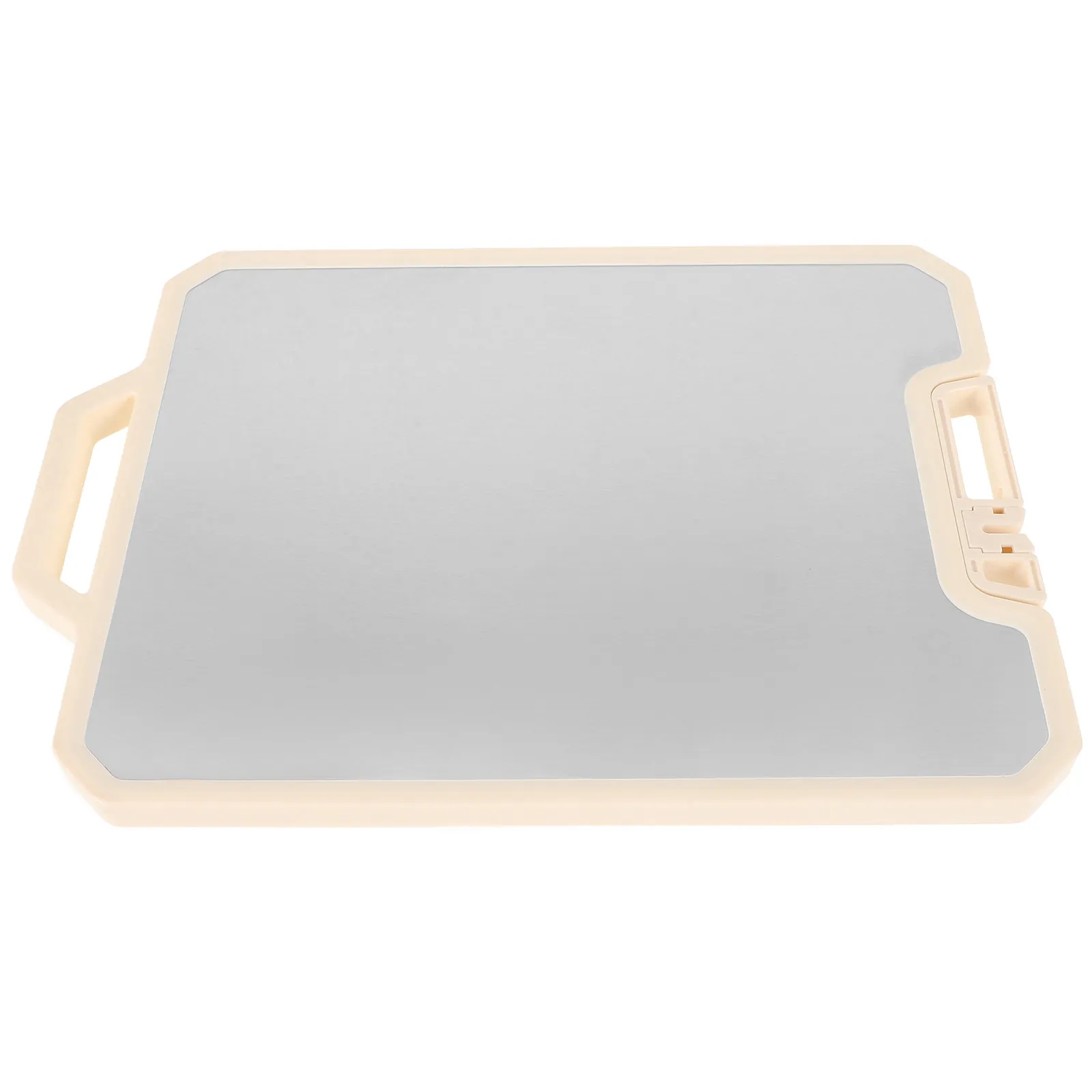 

Stainless Steel Cutting Board Double Sided Multifunctional Kitchen Board Dishwasher Safe Stand Up Design