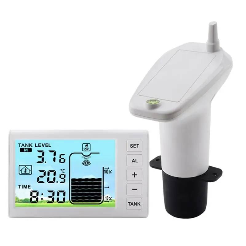 [NEWA76K!】 Ultrasonic Level Meter Multifunctional Household Digital Display Water Tank Water Level Meter Water Level Monitor
