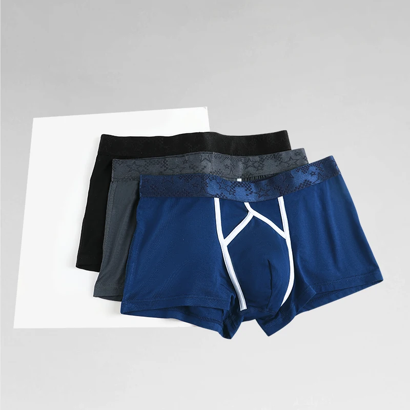 Bullet spermatic cord separation underwear men's vein scrotum pouch four corners underpants curved sexy boxers