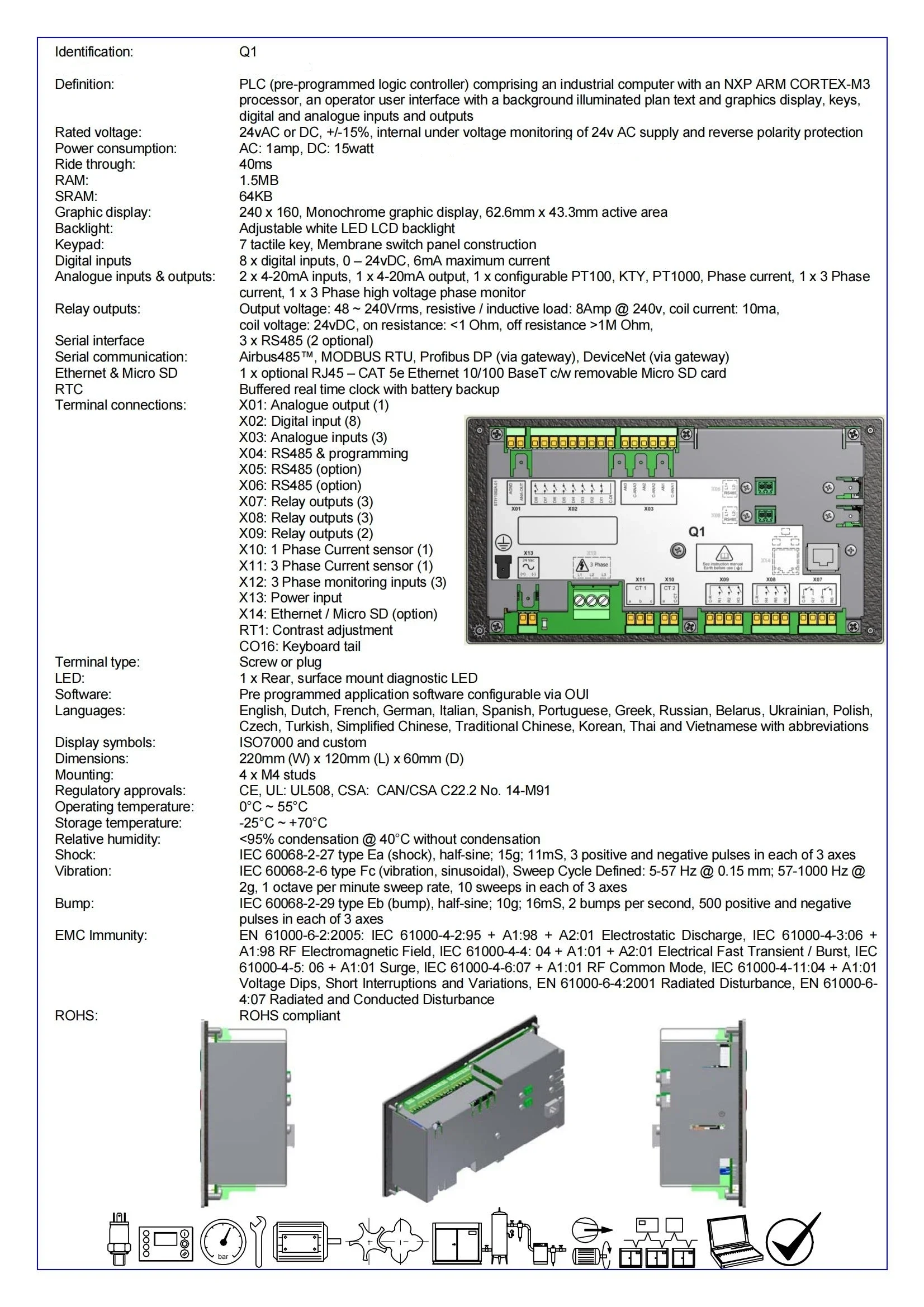 Factory Promotional compressor parts plc controller industrial compressor parts