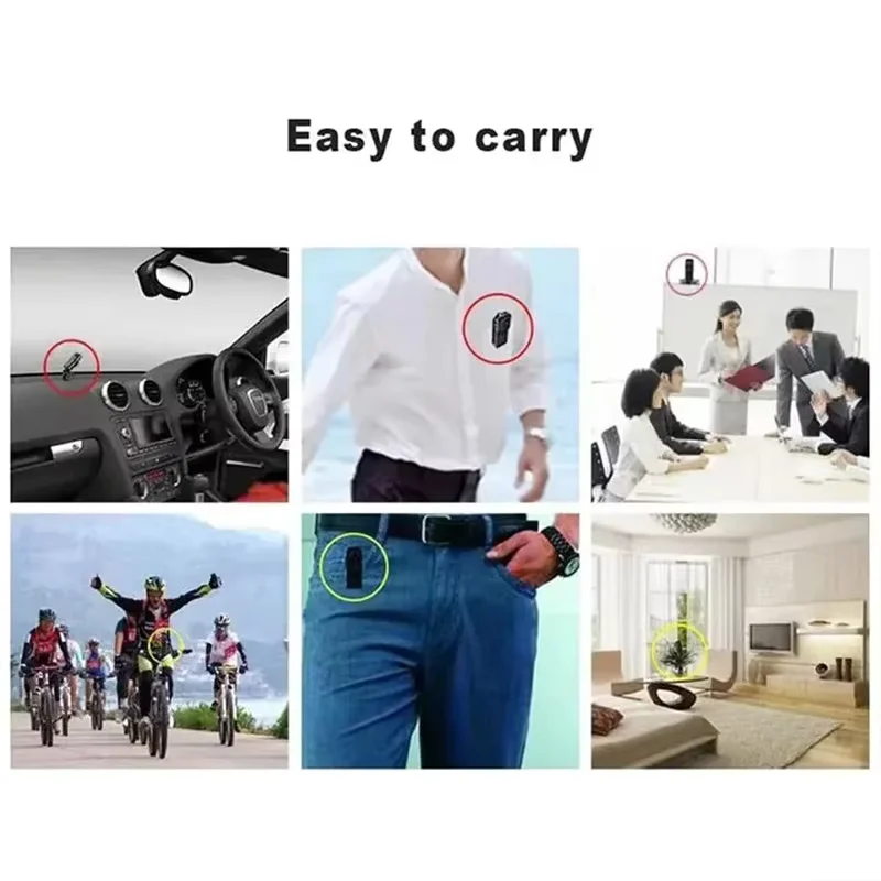 كاميرا صغيرة HD DV كاميرا فيديو يمكن حملها بالجسم المحمولة جبل تسجيل الفيديو مربية الأمن سيارة رياضية DVR كاميرا ويب كاميرا صغيرة للمنزل والمكتب