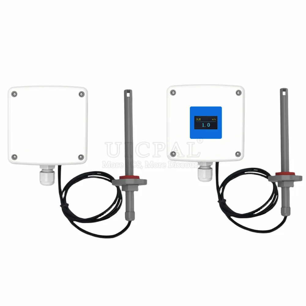 RS485 0-5V 0-10V 4-20MA Output High-Precision Anemometer Pipeline Wind Measurement Transmitters Split Duct Wind Velocity Sensor