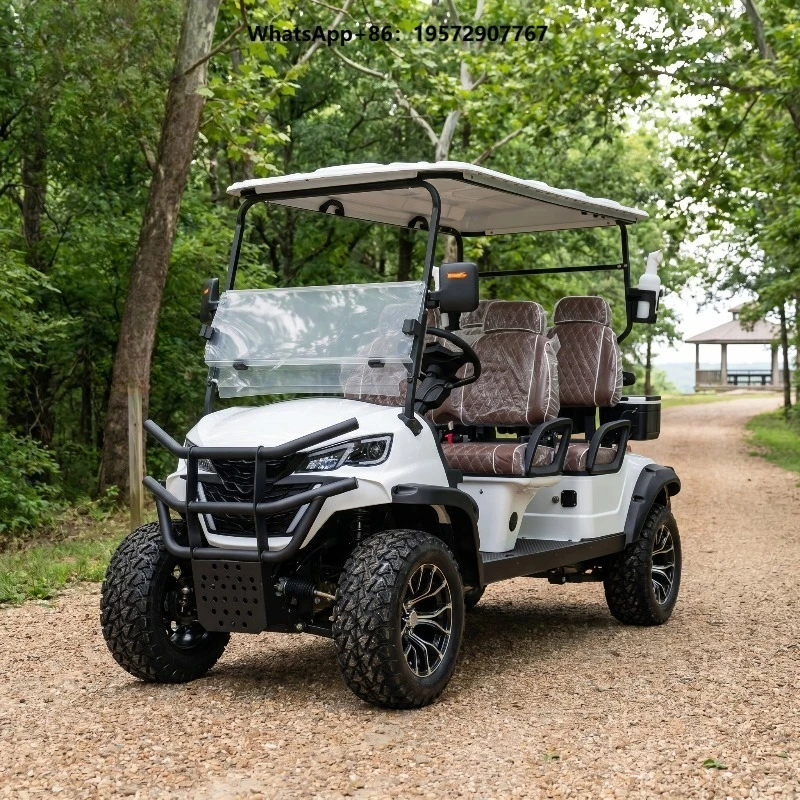 Popular 2 Seats 48V Electric Golf Cart with Steel Frame for Sale Multiple Colors Available in Golf Courses