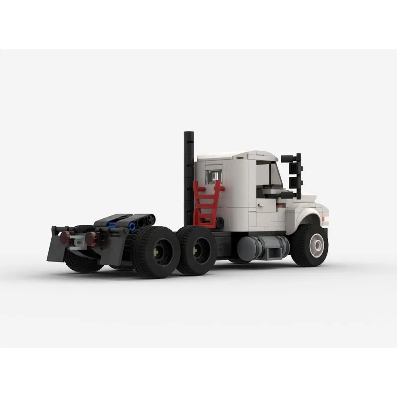 

MOC-165679 New Classic Mini Cargo Semi-Trailer Truck Building Block Model 334 Parts MOC Creative Boys Children Birthday Toy Gift