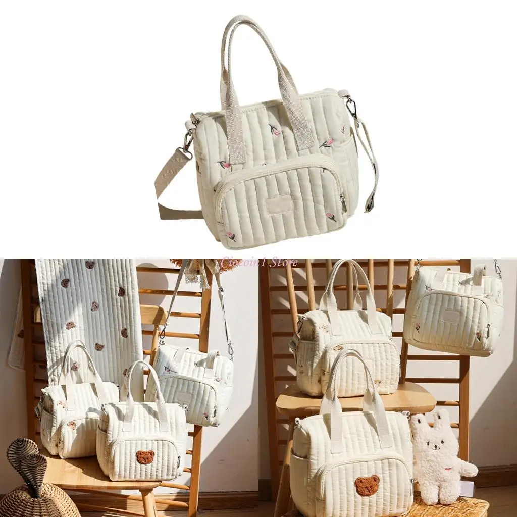 

Y1UB Multi Purpose Mummy Bag Lightweight Diaper Organsier Handbag Offer Easy Organization for Baby Active Families