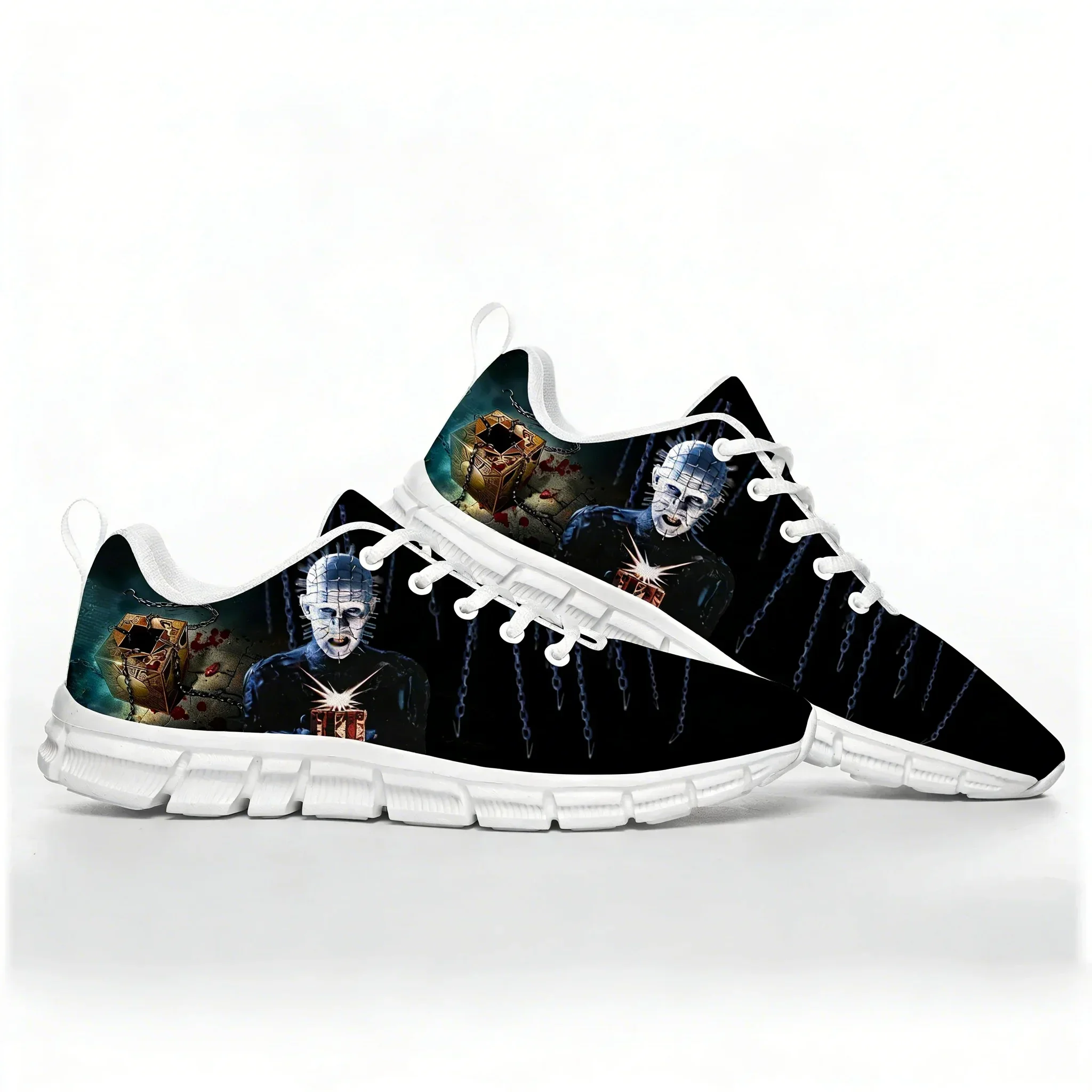 Hellraiser Sports Shoes Mens Womens Teenager Sneakers Footwear Casual Custom Made Couple Shoes White