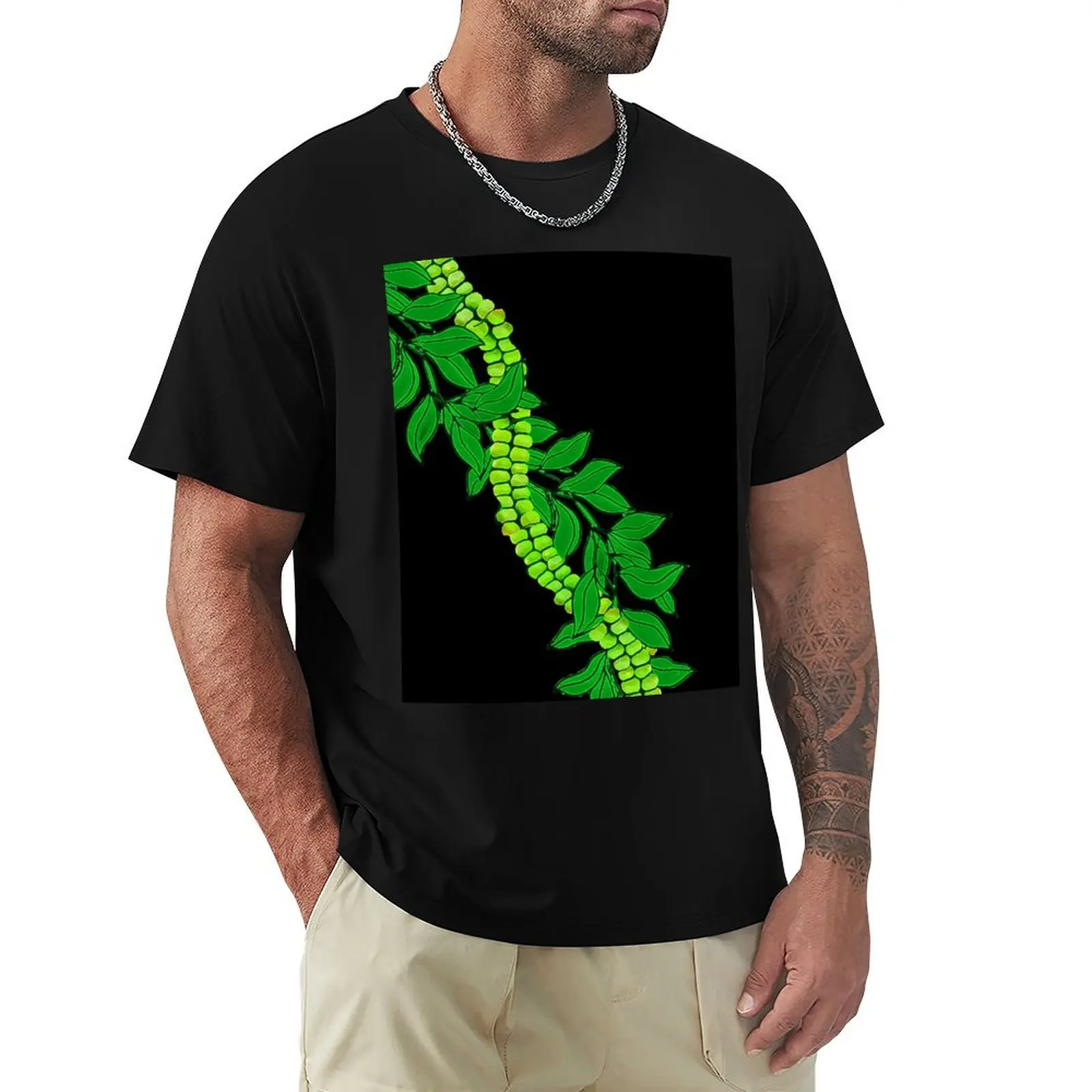 

Maile and Mokihana T-Shirt quick-drying tshirts personalised summer 2025 oversized graphic tee mens graphic t-shirts funny