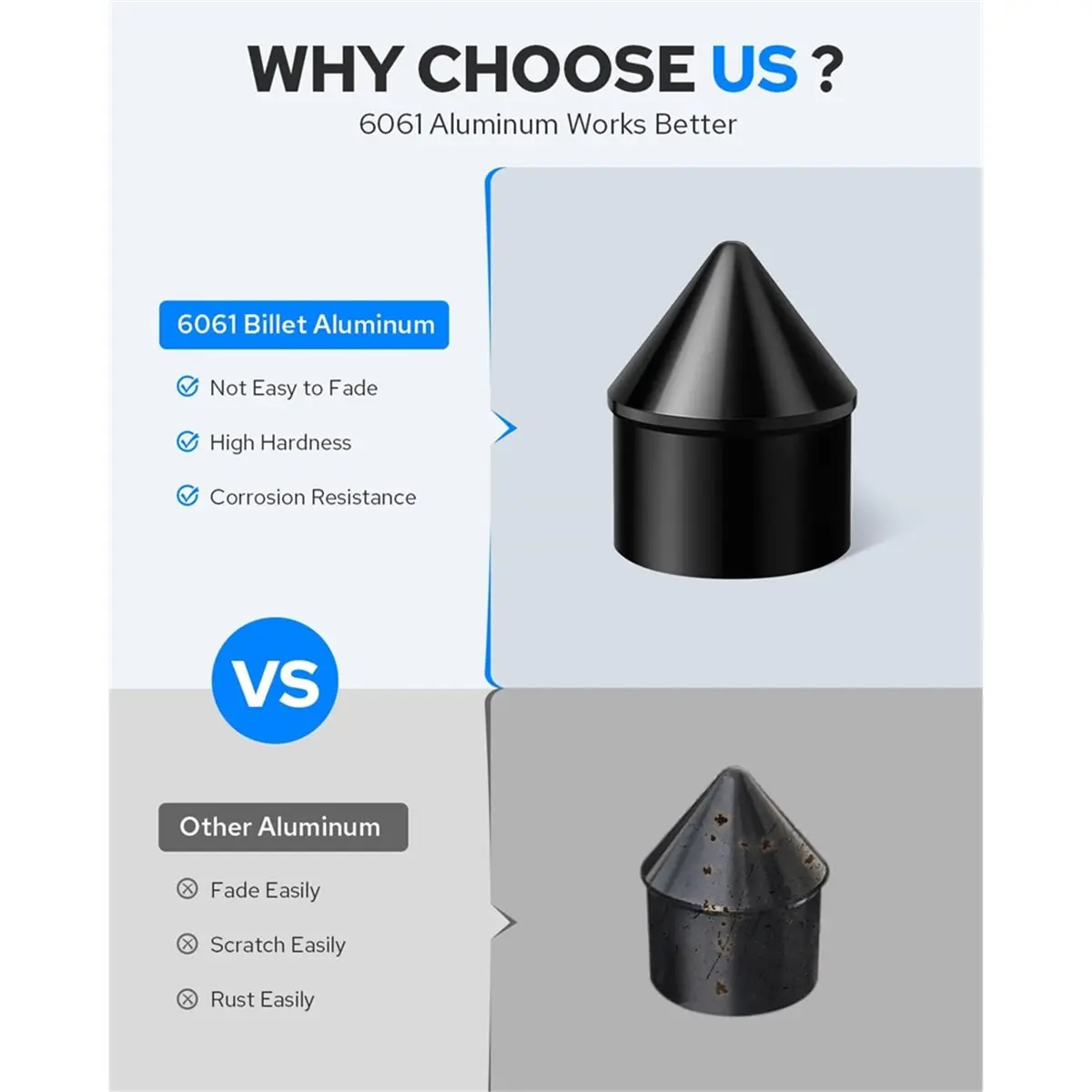 AB52 Front Axle Nut Covers for ,CNC Axle Nut Caps for Touring// Dyna/Trike Glide 2008-Later