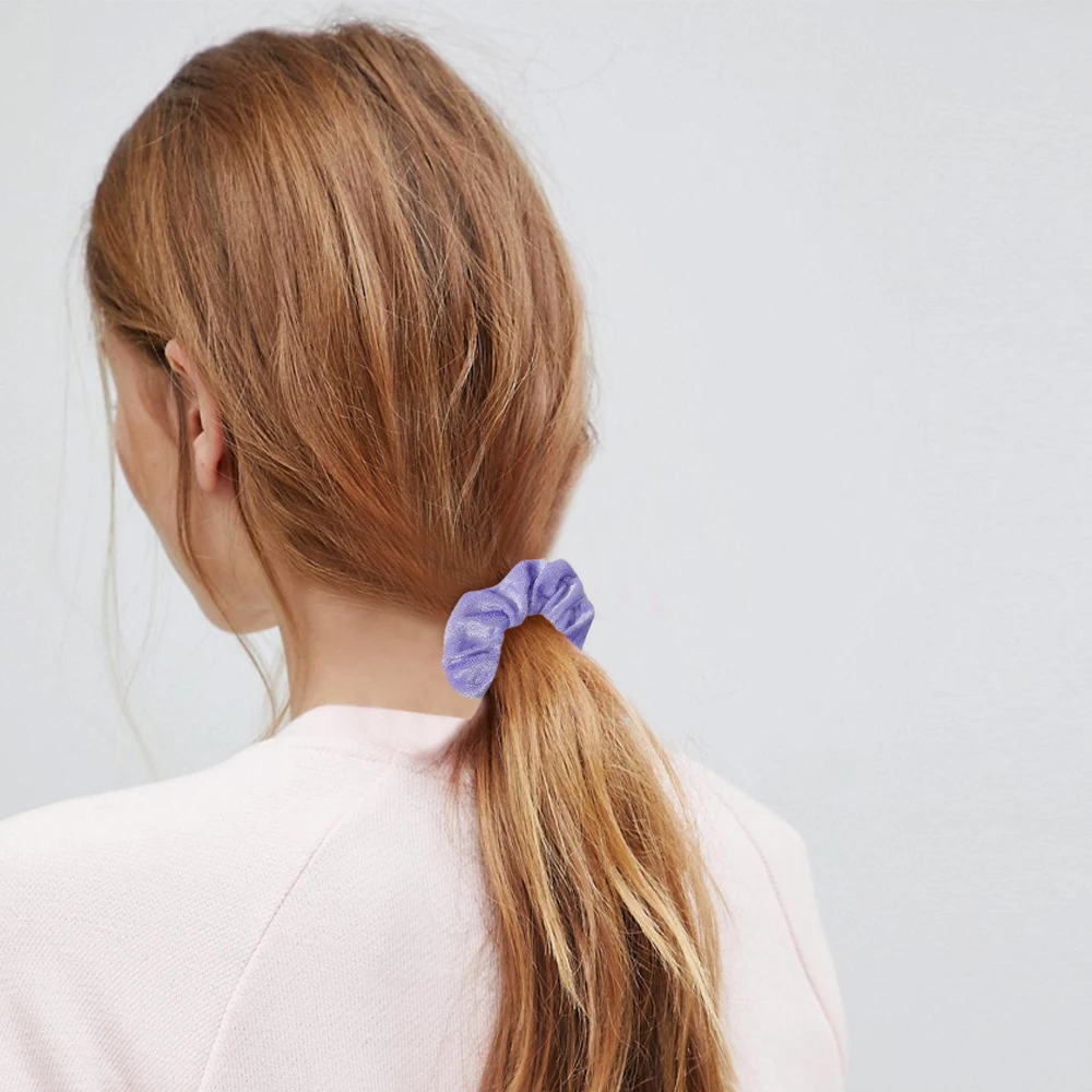 40 pezzi di colore casuale da donna di base grandi elastici per ragazze fascia per capelli quotidiana fascia per capelli fascia elastica per coda di cavallo casual