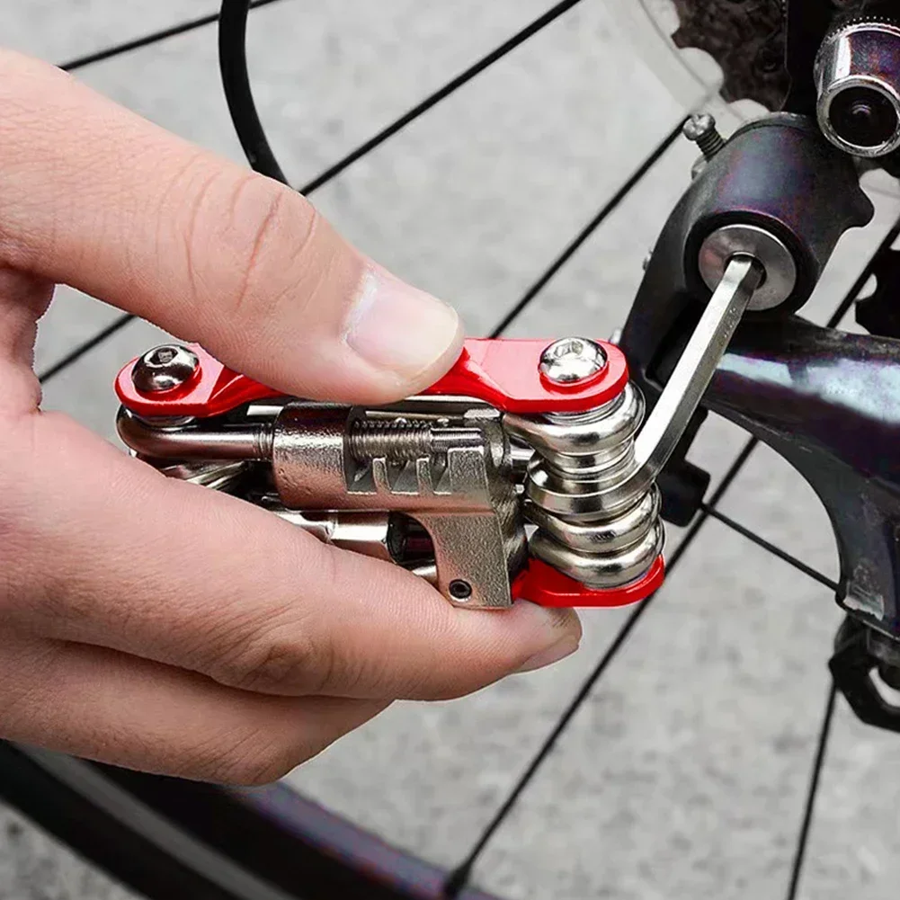 11 in 1 Bicycle Repair Tool Kit Mountain Bike Wrench Screwdriver Chain Hex Spoke Multifunction Bicycle Repair Set Cycling Tool