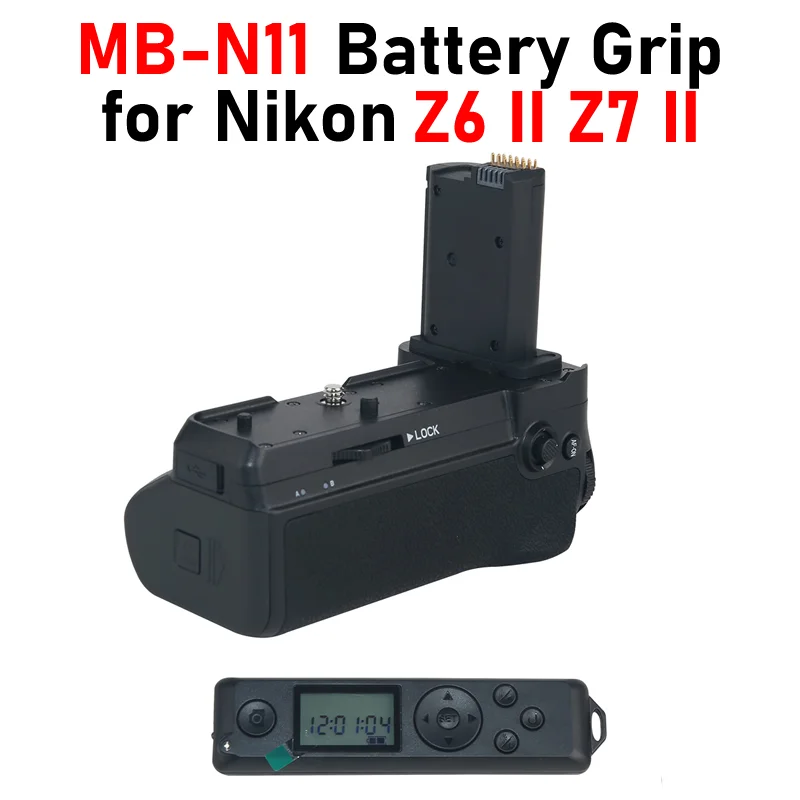 

MB-N11 Replacement Battery Grip with 2.4G Remote Control for Nikon Z6II Z6 II Z7II Z7 II Battery Grip MB-N11