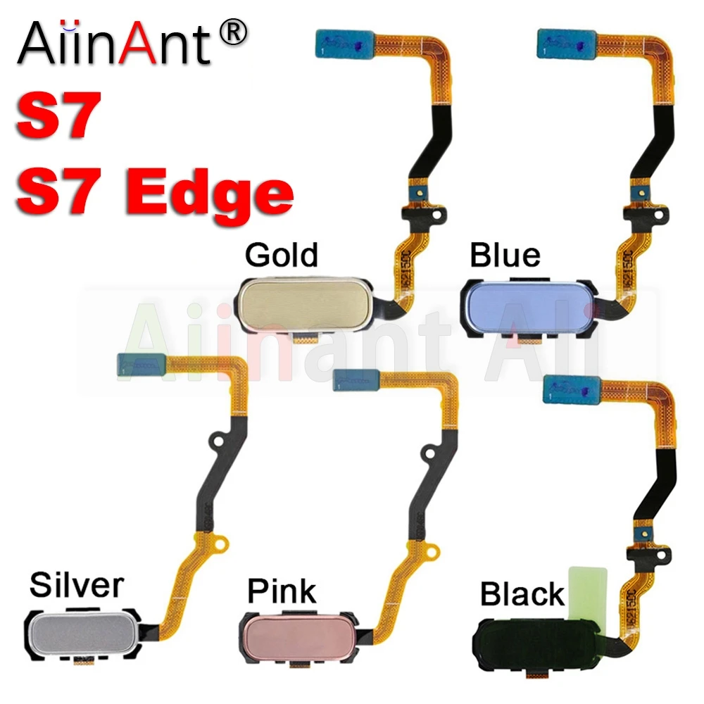 AiinAnt-botón de inicio trasero, tecla de identificación táctil, Sensor de huellas dactilares, Cable flexible para Samsung Galaxy S7 Edge G930 G930F