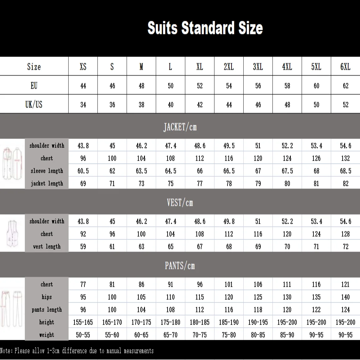 Three-Piece Men's Linen Suit Set, Blazer Vest Pants, Light Weight Summer Beach Wedding Groom Suits Plus Size XS-5XL High End Tux