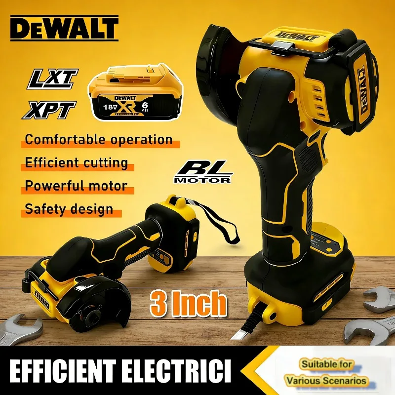 dewalt-コードレス-3-インチ-ミニアングルグラインダー研磨研削盤電動切断電動工具-dewalt-20v-バッテリーに適合