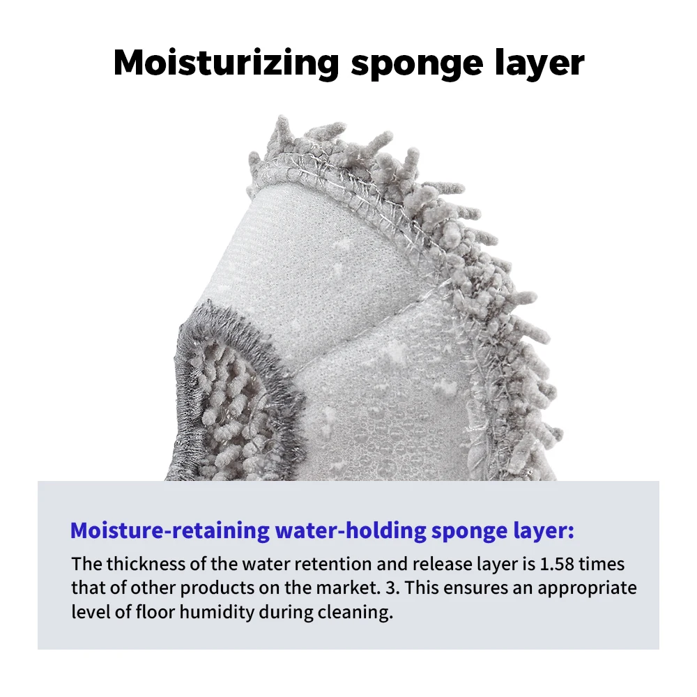 Mop Pad For ECOVACS Deebot X1 Omni X2 Omni T30 Pro Omni X1 X2 T5 T50 T10 T20 Omni T30s combo Mop Cloth Robot Vacuum Cleaner view 4