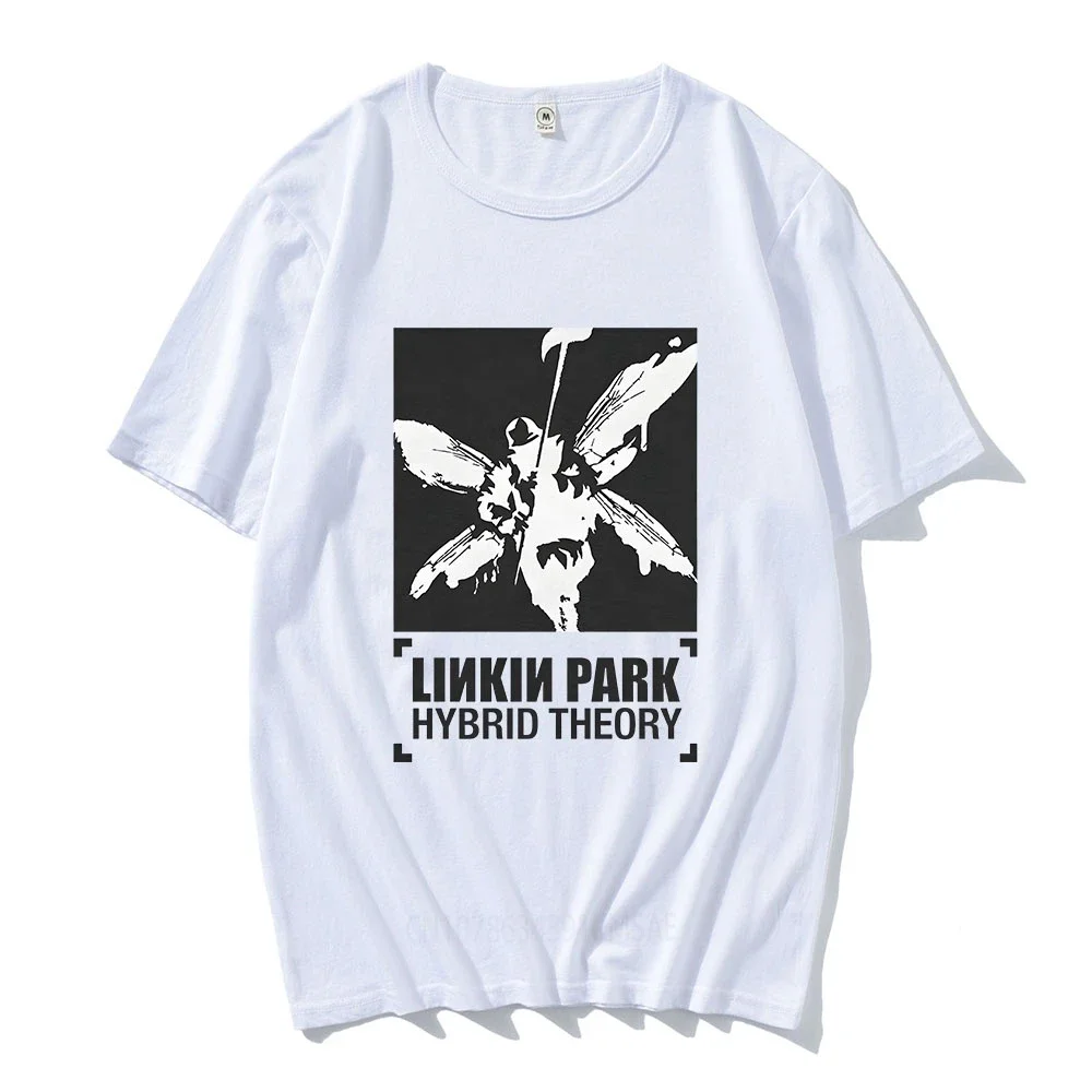 Linkin-Park Band Printing T-shirts Summer Cotton Comfortable Mens Tee-shirt Hip Hop Graphic Print Tshirt Streetwear Harajuku Tee