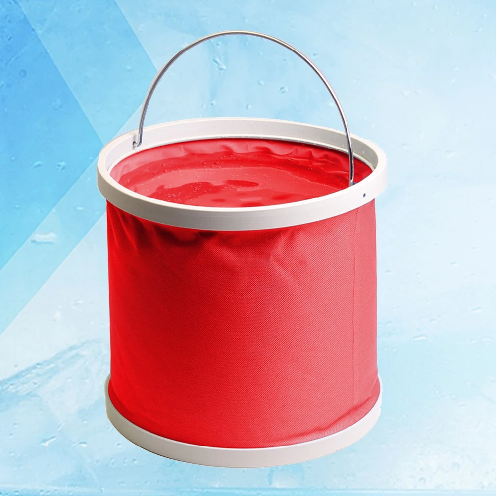 

11L Foldable Water Bucket Camping Hiking Outdoor Collapsible Lightweight Leakproof Portable Travel Tones 11 for Picnic