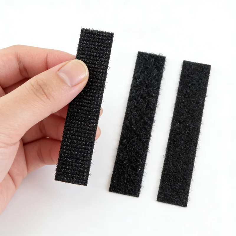 Self Adhesive Hook and Loop Interlocking Sided Sticky  Fastener Strip Tape Tie Back Hook Loop DIY Carpet Anti Slip Mat