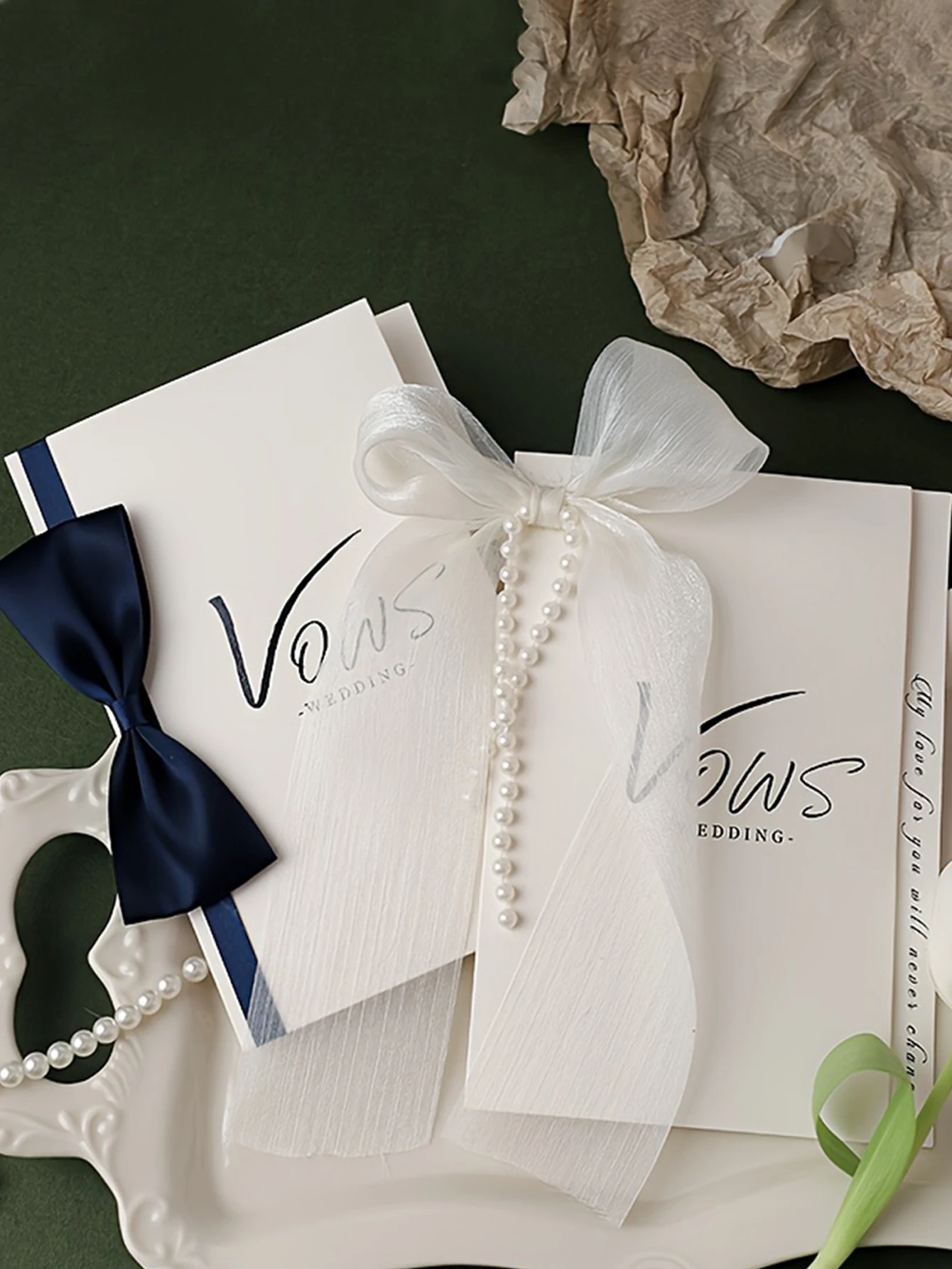 2 قطعة/المجموعة بطاقات الزفاف قسط DIY العروس العريس اعتراف كتاب مع 2 أقلام الكتابة الرئيسية ، لوازم حفلات الزفاف #3