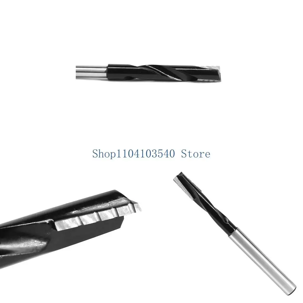 

02DC 2 Флейты углеродистая стальная запорная дыра пилота -дюймовый хвостовик для деревообработки и шарнирного бурового