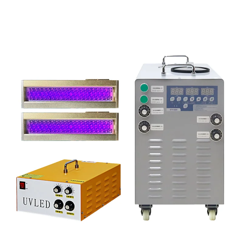 

UVLED ink printing curing lamp 395NM LEDUV curing lamp water-cooled High Power 700W UVLED Gel Purple light lamp